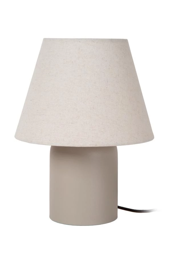 Lucide MACIA - Tafellamp - 1xE14 - Beige - uitgezet